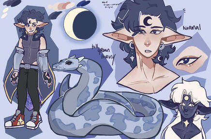 Choi Dal (Moon Elf ver) Ref sheet